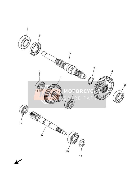 93306254Y500, Kogellager, Yamaha, 0